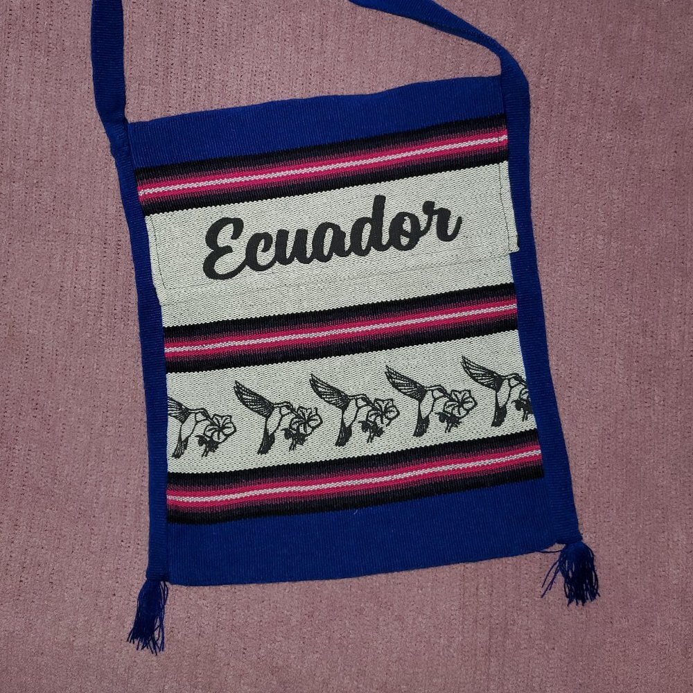 Ecuador Handmade Royal Blue Crossbody Bag 🏵 🏵 🏵